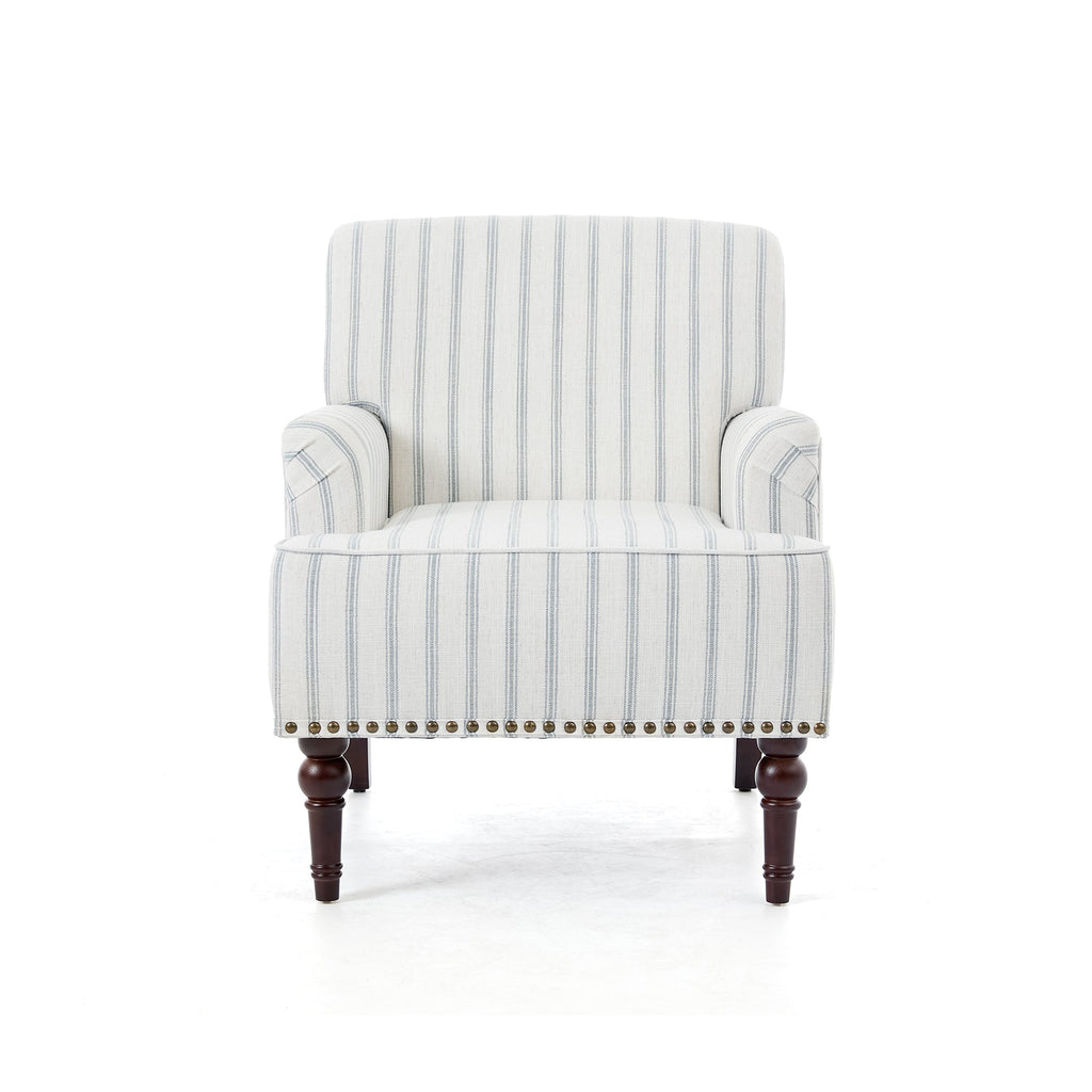 Upholstered Armchair, Pure Linen Upholstery, High-Density Foam for Bedroom Seating, Living Rooms and Home Study Spaces, 13 Color Options image 66