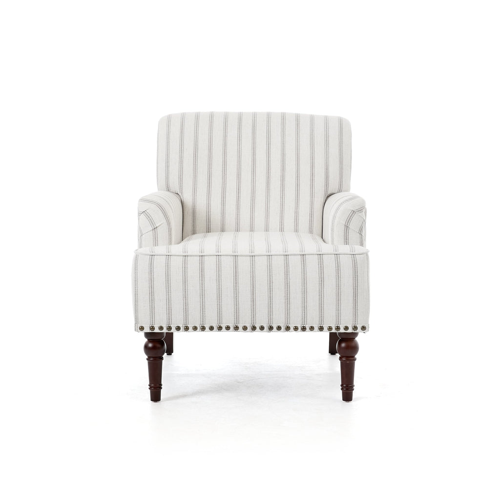 Upholstered Armchair, Pure Linen Upholstery, High-Density Foam for Bedroom Seating, Living Rooms and Home Study Spaces, 13 Color Options image 57