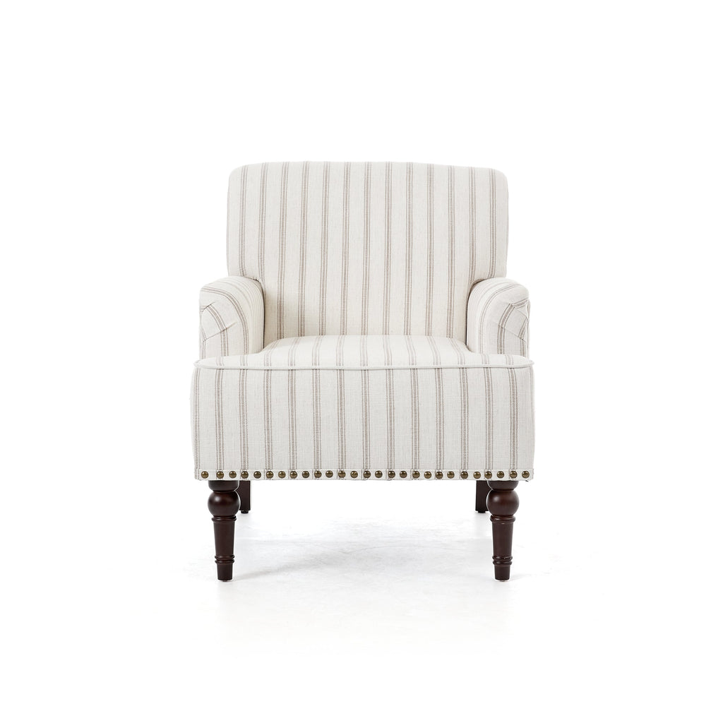 Upholstered Armchair, Pure Linen Upholstery, High-Density Foam for Bedroom Seating, Living Rooms and Home Study Spaces, 13 Color Options image 75