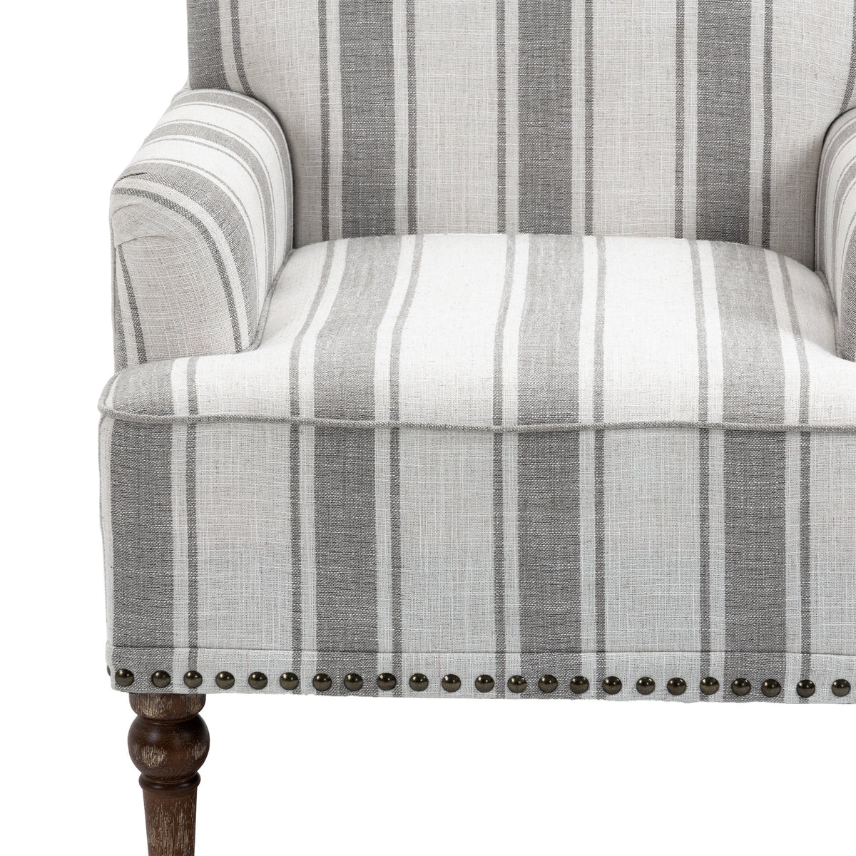 Upholstered Armchair, Pure Linen Upholstery, High-Density Foam for Bedroom Seating, Living Rooms and Home Study Spaces, 13 Color Options image 7