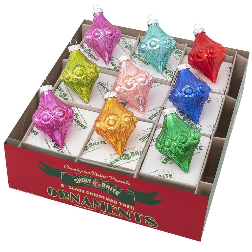 Decorative Ornament, Christmas Confetti 9 Count 2.5" Shapes for Seasonal Ornament Arrangements and Holiday Decor image 1