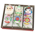 Decorative Ornament, Christmas Confetti 3 Count 5.5" Figure Rounds for Holiday Ornament Displays and Seasonal Home Decorating image 1