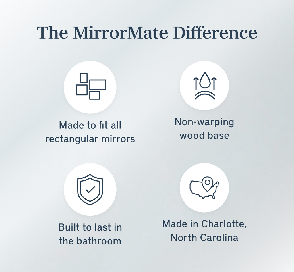Mirror Frame Kit, Broadway Brushed Chrome, MDF Construction for Bathroom Vanity Mirrors and Home Mirror Framing, 12 Size Options image 7