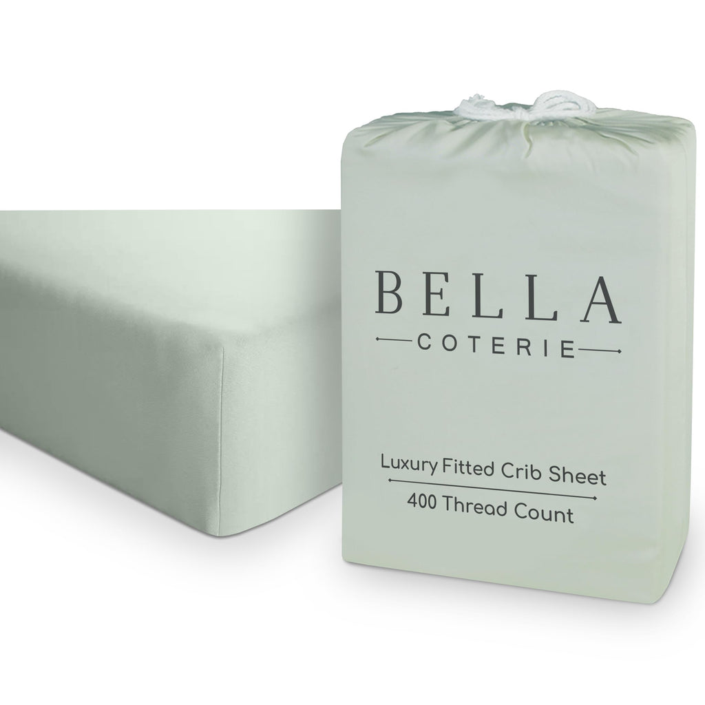 Crib Fitted Sheet, Viscose from Bamboo, 52 x 28 x 8 Inches with Elastic for Standard Crib and Toddler Mattresses image 9