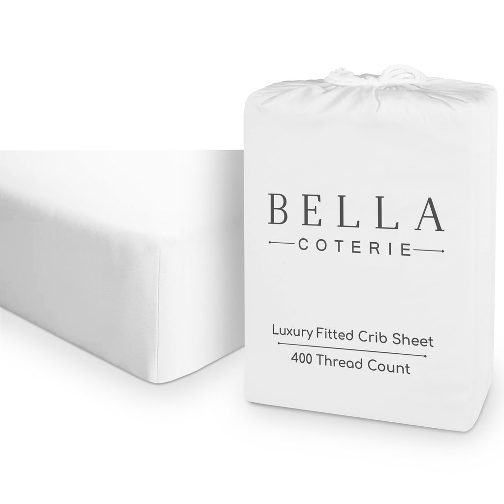 Crib Fitted Sheet, Viscose from Bamboo, 52 x 28 x 8 Inches with Elastic for Standard Crib and Toddler Mattresses image 5