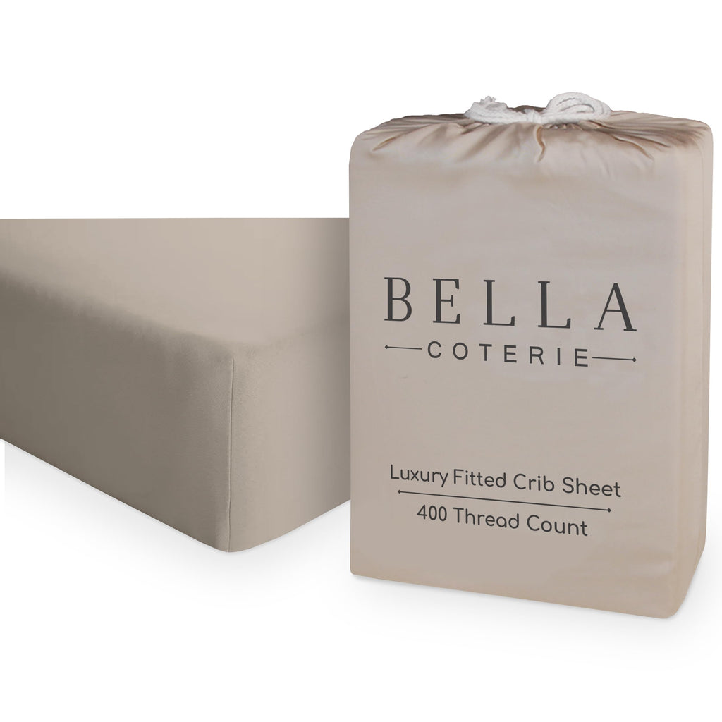 Crib Fitted Sheet, Viscose from Bamboo, 52 x 28 x 8 Inches with Elastic for Standard Crib and Toddler Mattresses image 7
