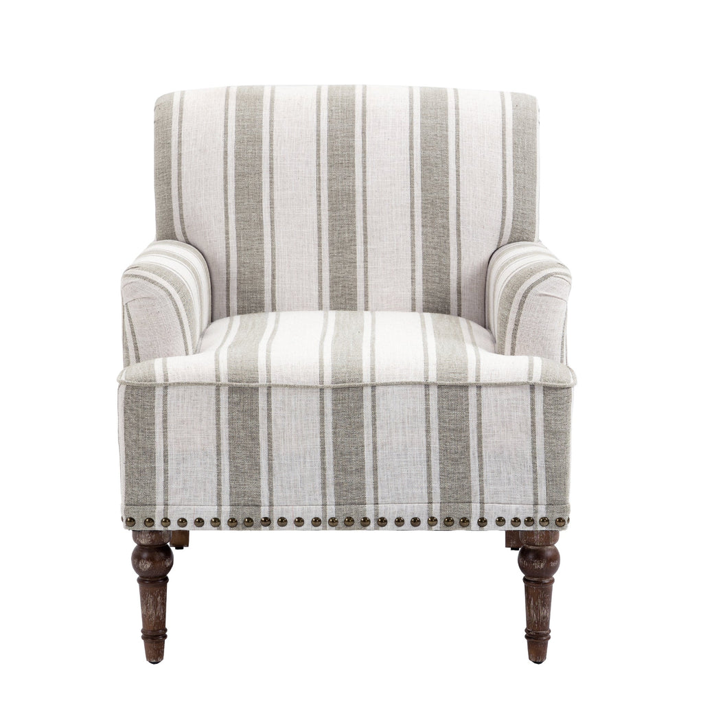 Upholstered Armchair, Pure Linen Upholstery, High-Density Foam for Bedroom Seating, Living Rooms and Home Study Spaces, 13 Color Options image 29