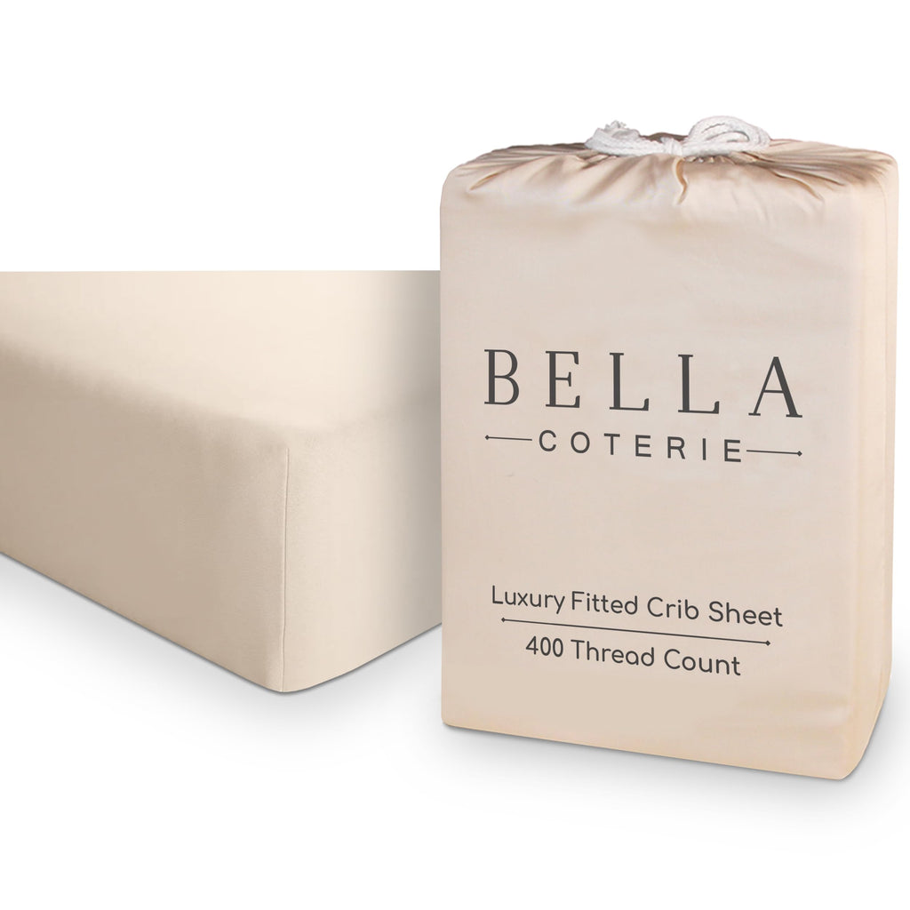 Crib Fitted Sheet, Viscose from Bamboo, 52 x 28 x 8 Inches with Elastic for Standard Crib and Toddler Mattresses image 3