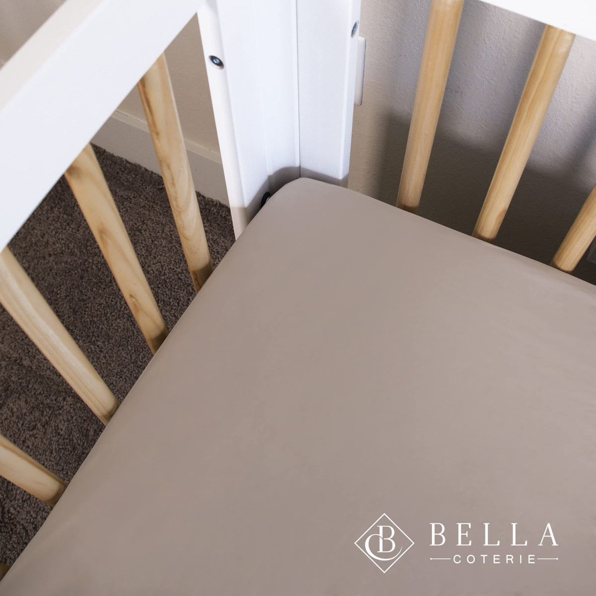 Crib Fitted Sheet, Viscose from Bamboo, 52 x 28 x 8 Inches with Elastic for Standard Crib and Toddler Mattresses image 8