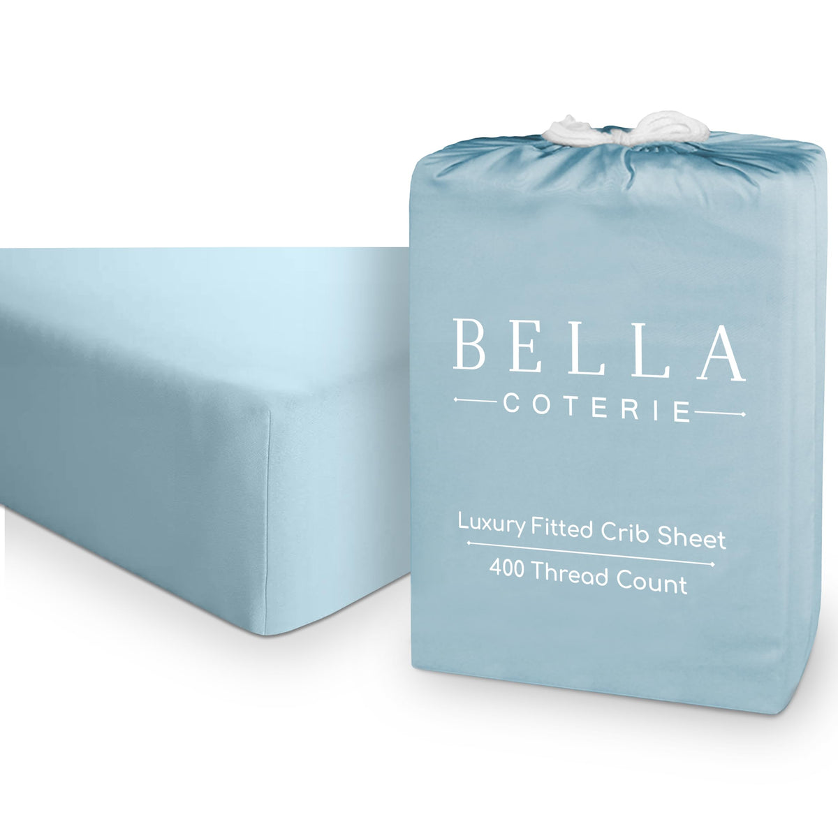 Crib Fitted Sheet, Viscose from Bamboo, 52 x 28 x 8 Inches with Elastic for Standard Crib and Toddler Mattresses image 11