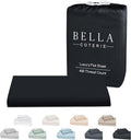 Flat Sheet, Cooling Bamboo, Hypoallergenic Comfort for Bedroom Comfort, Bed Layering and Everyday Sleep, 3 Sizes and 9 Colors image 1