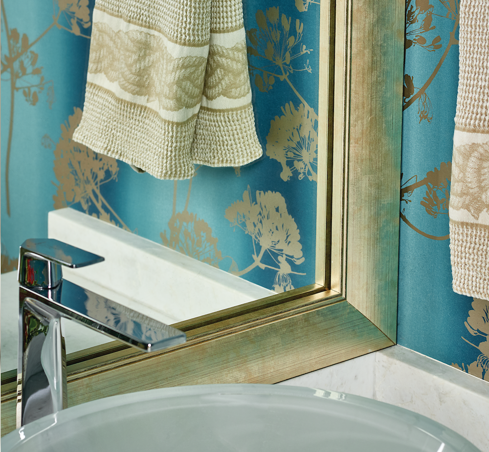 Mirror Frame Kit, Solana Modern Gold, MDF Construction for Existing Wall-Mounted Mirrors and Bathroom Refreshes, 12 Size Options image 7