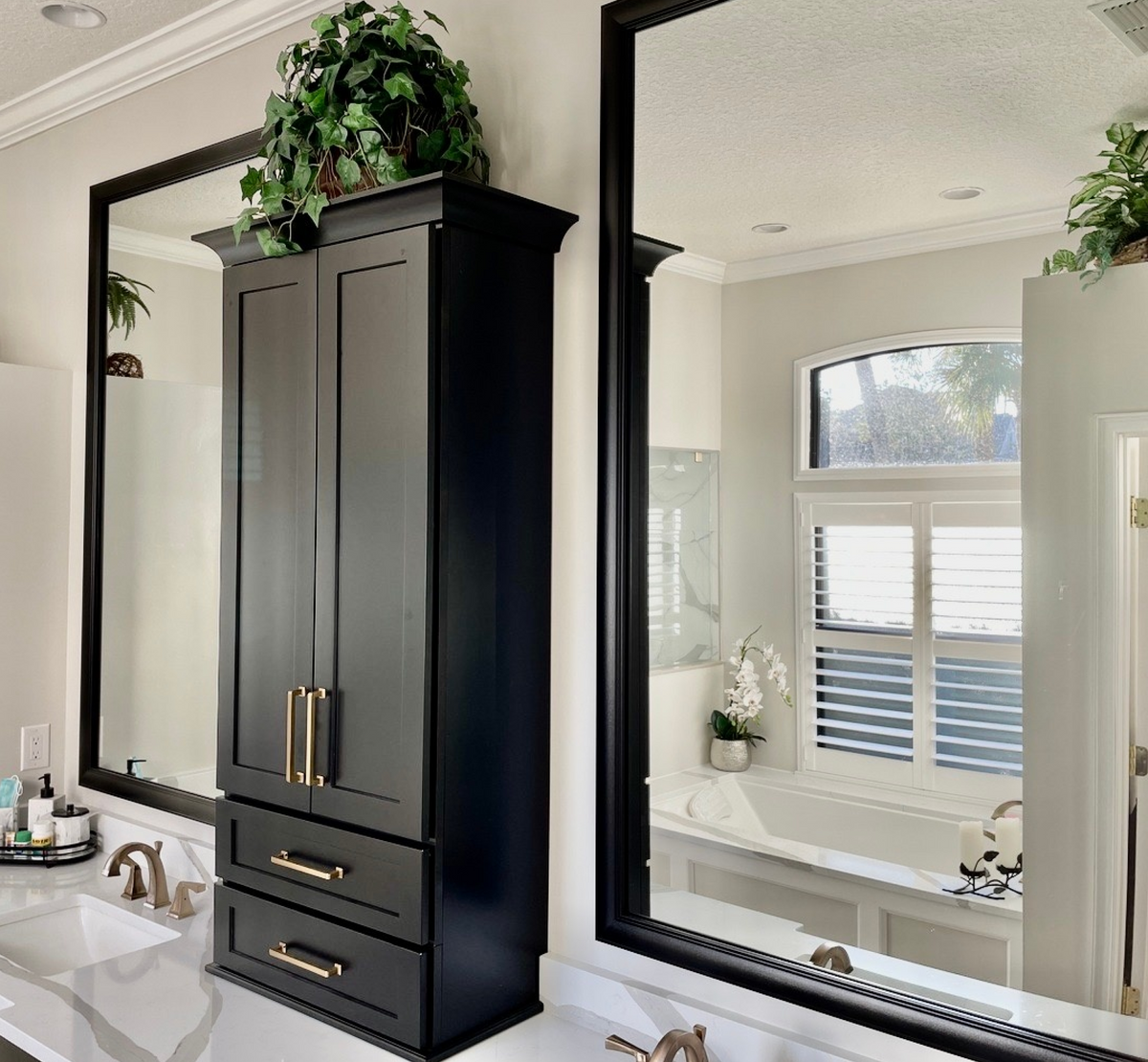 Mirror Frame Kit, Pemaquid Black Slim, MDF Construction for Existing Wall-Mounted Mirrors and Bathroom Refreshes, 12 Size Options image 8