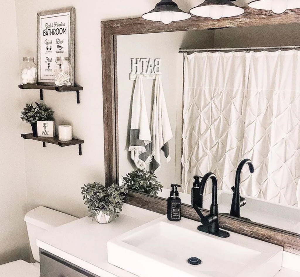 Mirror Frame Kit, Cherokee Old Vermont Grey, MDF Construction for Bathroom Vanity Mirrors and Home Mirror Framing, 12 Size Options image 8