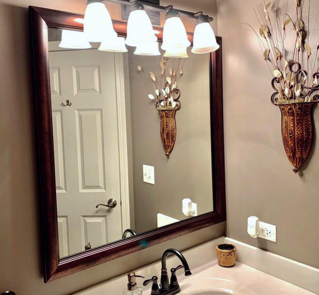 Mirror Frame Kit, Pemaquid Dark Bronze, MDF Construction for Bathroom Vanity Mirrors and Home Mirror Framing, 12 Size Options image 8