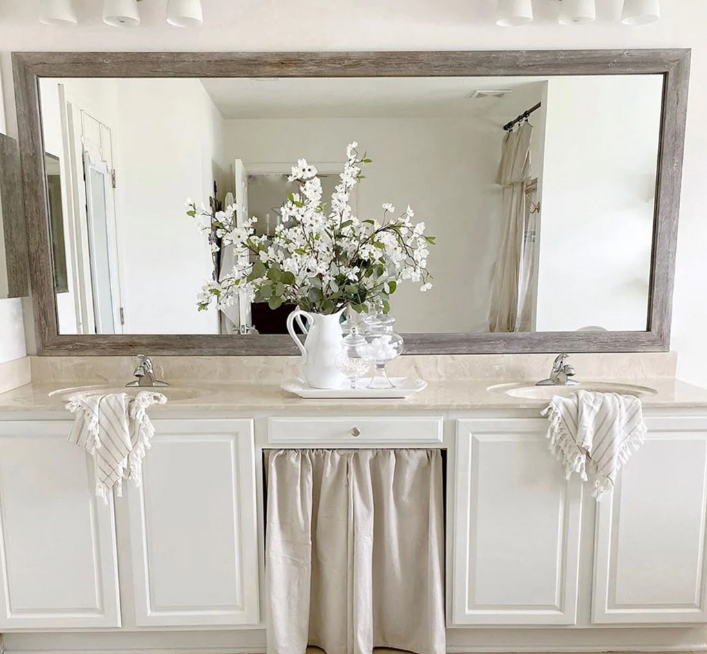 Mirror Frame Kit, Cherokee Old Vermont Grey, MDF Construction for Bathroom Vanity Mirrors and Home Mirror Framing, 12 Size Options image 9