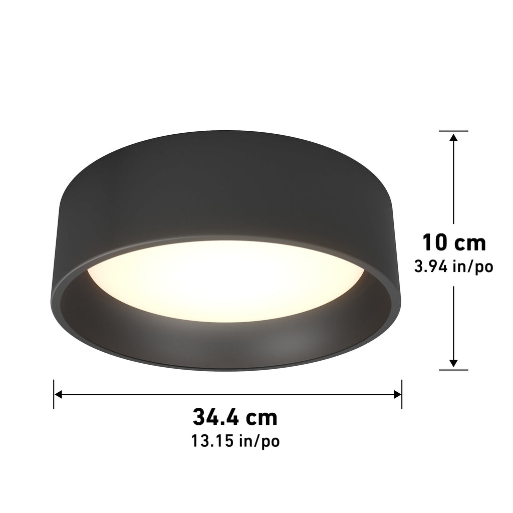 LED Flush Mount Ceiling Light, 13 Inches, 1100 Lumens and 3 Color Temperature Settings for Bedrooms, Hallways and Kitchens image 9