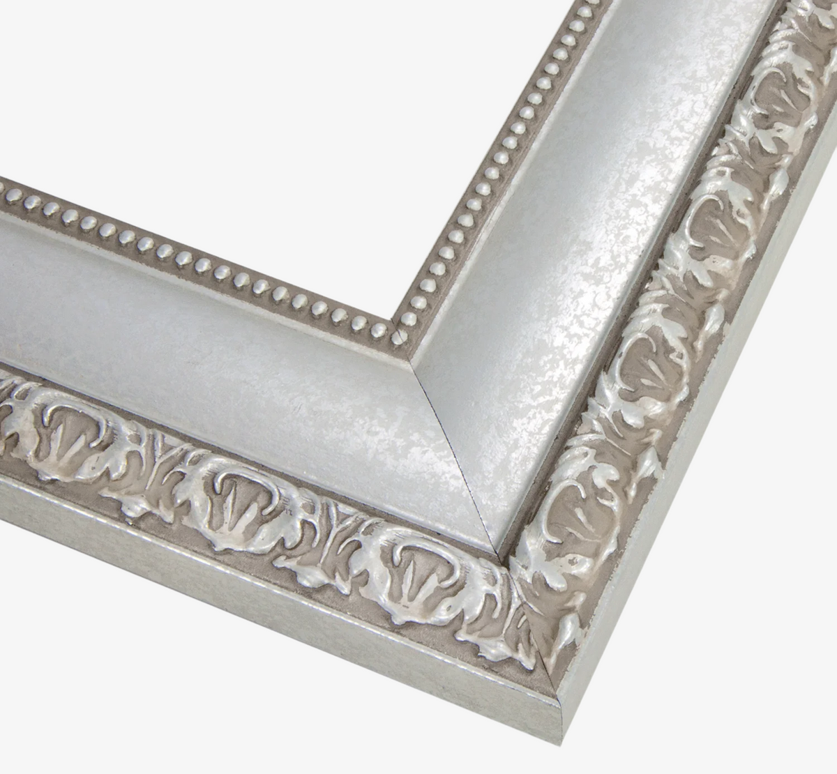 Mirror Frame Kit, Bellemeade Vintage Silver for Bathroom Vanity Mirrors and Home Mirror Framing, 12 Size Options image 1