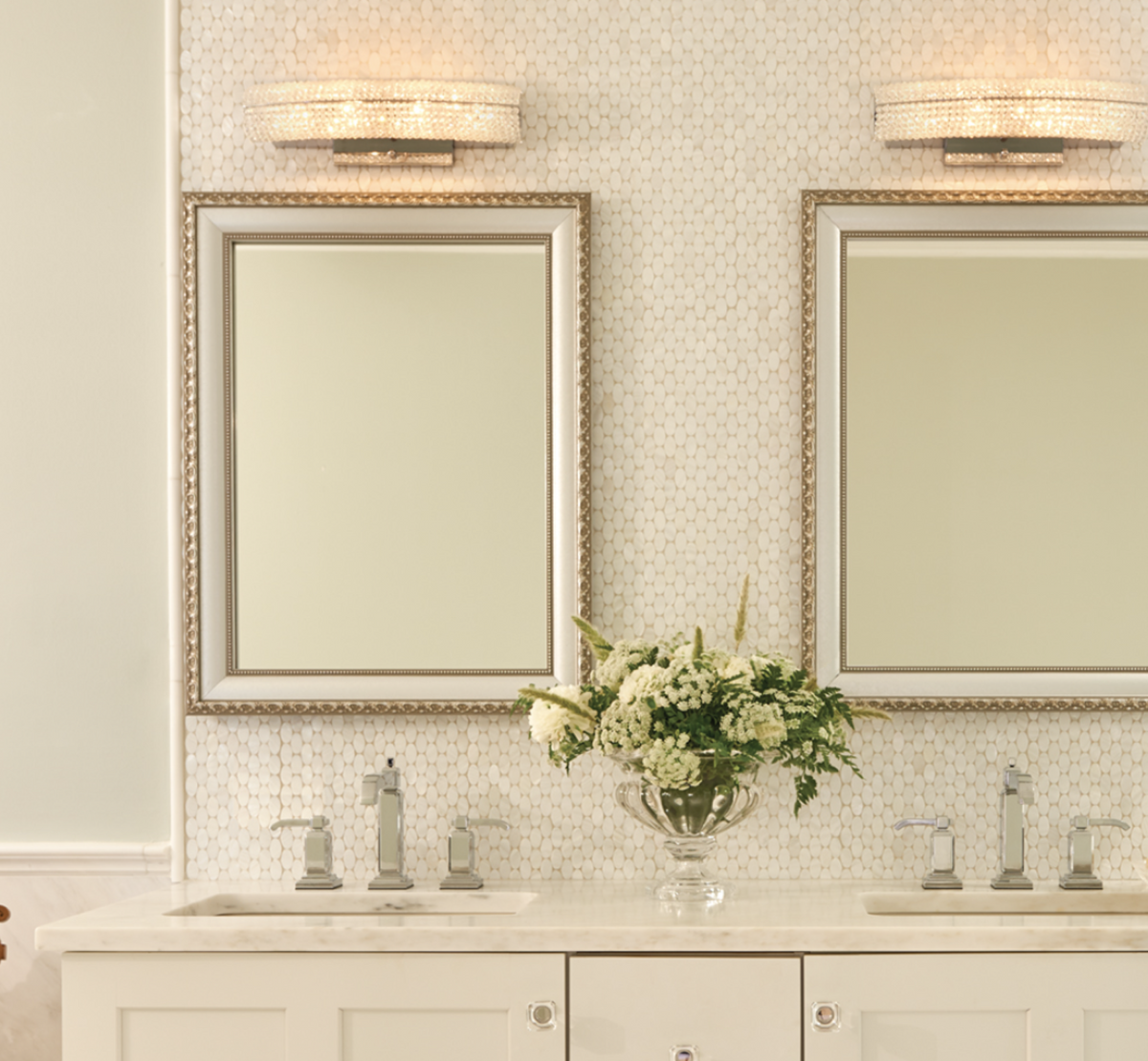 Mirror Frame Kit, Bellemeade Vintage Silver for Bathroom Vanity Mirrors and Home Mirror Framing, 12 Size Options image 8