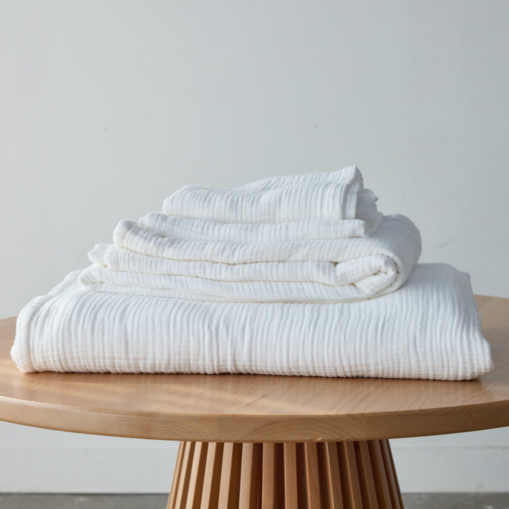 Cozy Throw Blanket, Organic Cotton Gauze, Lightweight Design for Living Rooms, Bedrooms and Everyday Lounging image 7