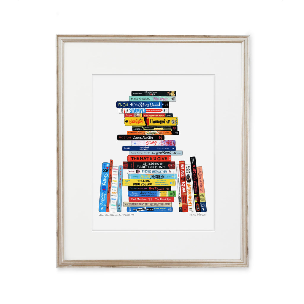Wall Art Print, Bookshelf Illustration 1165, Archival Pigment Ink on Fine Art Paper for Decorative Book-Themed Displays image 7