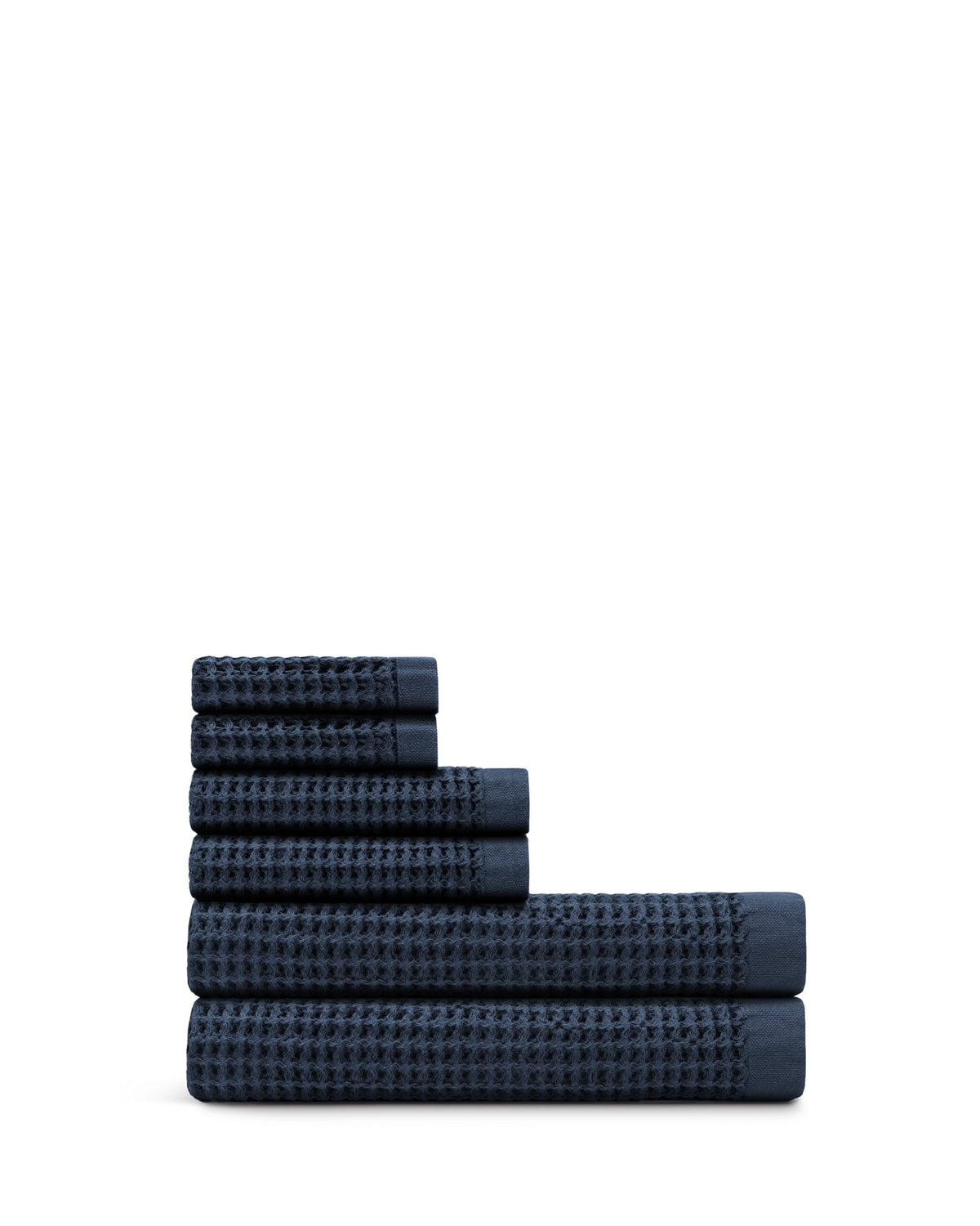 Bath Sheet, Supima Waffle 6pc Bundle for Shower Drying, Guest Bathrooms and Everyday Bath Care, 10 Color Options image 5