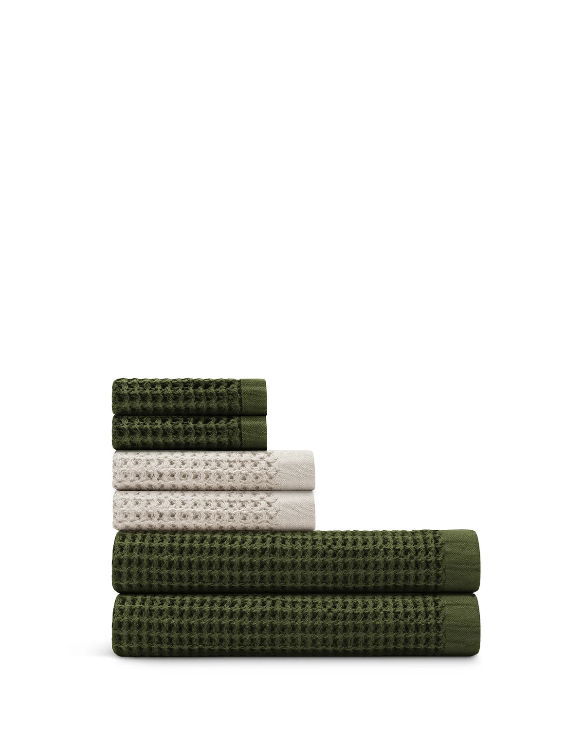 Bath Sheet, Supima Waffle 6pc Bundle for Shower Drying, Guest Bathrooms and Everyday Bath Care, 10 Color Options image 20