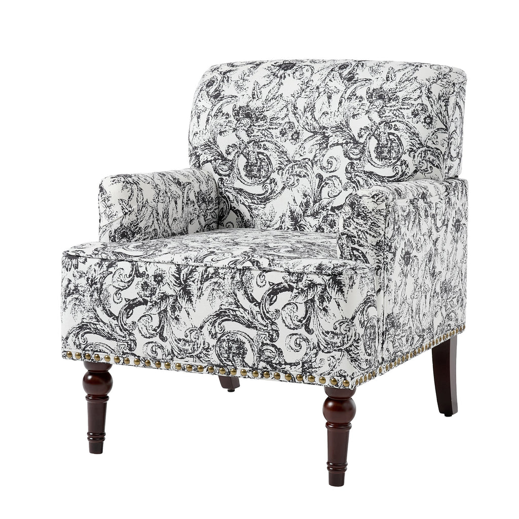Upholstered Armchair, Pure Linen Upholstery, High-Density Foam for Bedroom Seating, Living Rooms and Home Study Spaces, 13 Color Options image 109