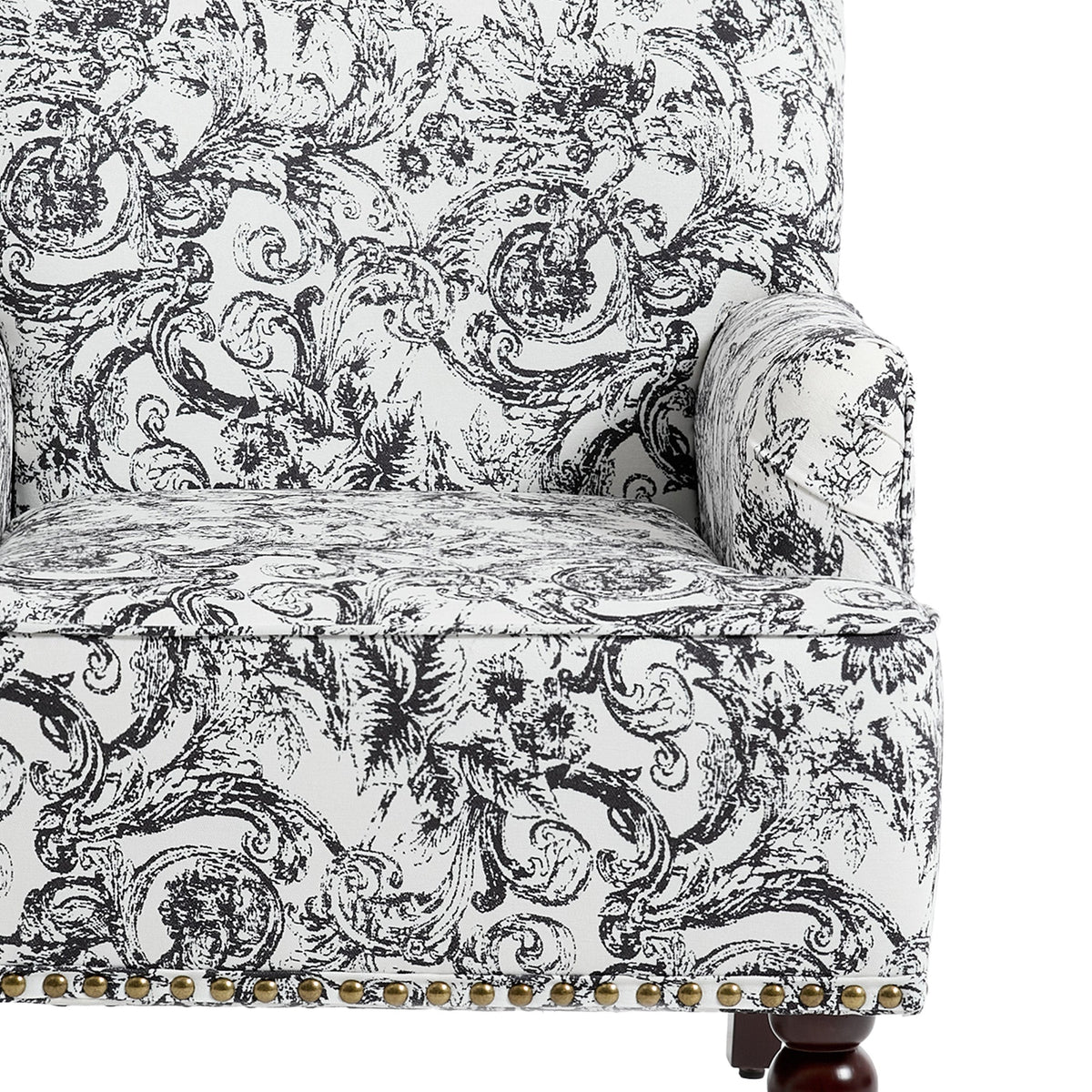 Upholstered Armchair, Pure Linen Upholstery, High-Density Foam for Bedroom Seating, Living Rooms and Home Study Spaces, 13 Color Options image 114