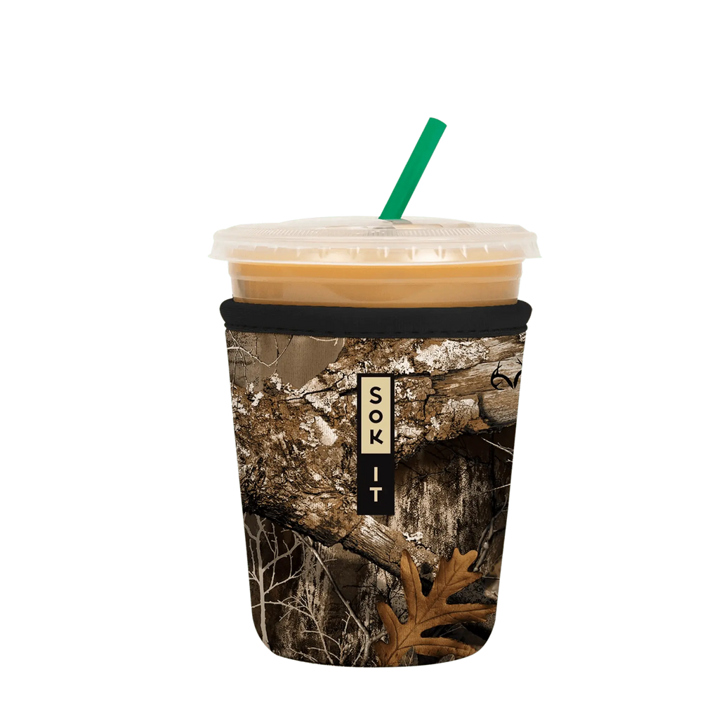 Reusable Cup Sleeve, Realtree Edge, Neoprene Construction for Coffee Cups, Daily Commutes and Dry Hands, 5 Size Options image 3