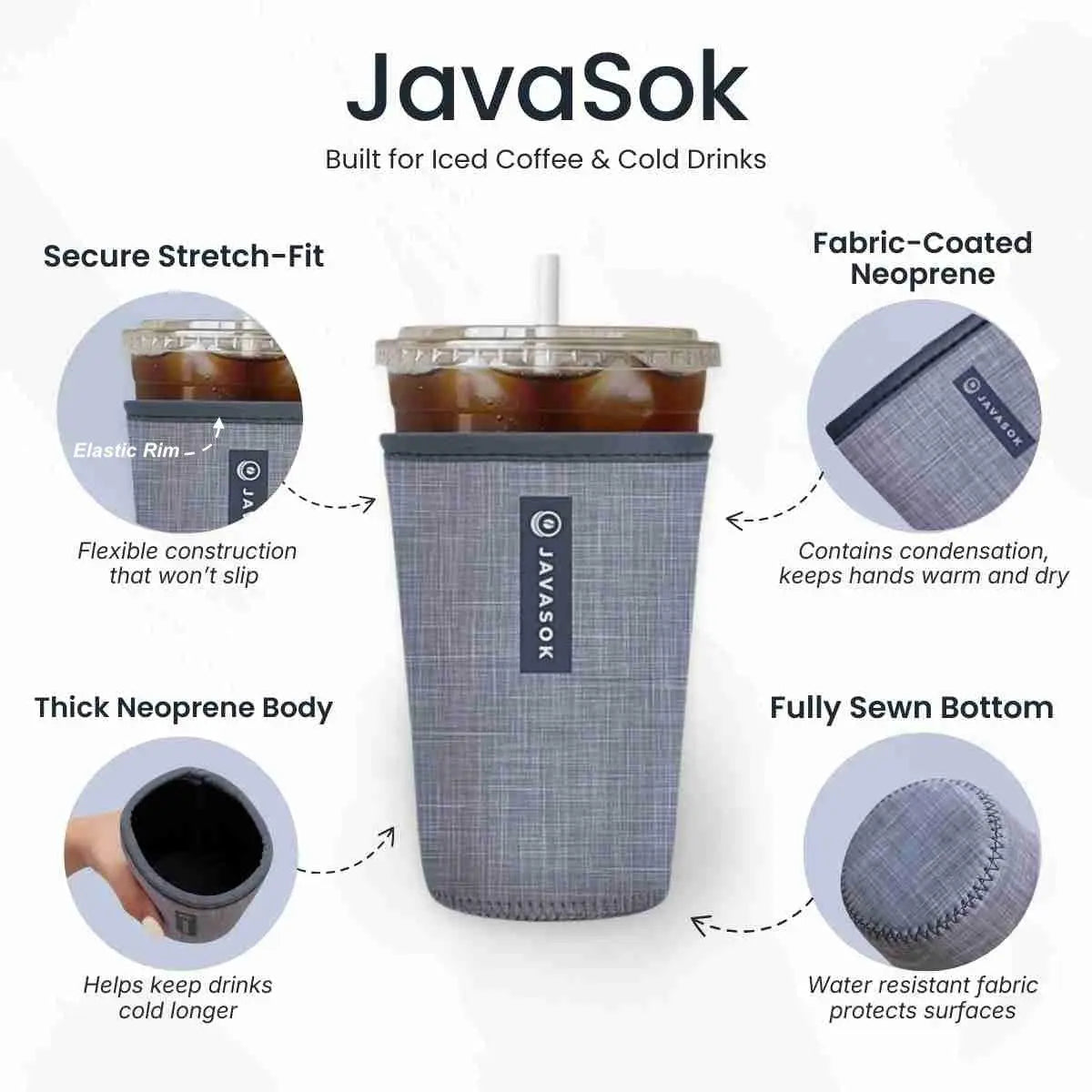 Reusable Cup Sleeve, Cowgirl Couture, Neoprene Construction for Iced Coffee, Cold Drinks and Condensation Control, 5 Size Options image 8
