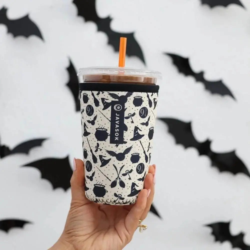 Reusable Cup Sleeve, Wizard's Walk, Lightweight Design, Machine-Washable Care for Iced Coffee, Cold Drinks and Condensation Control image 2