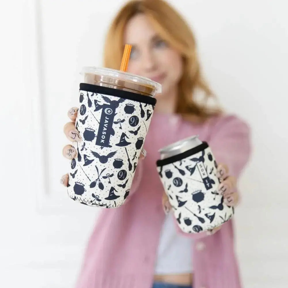 Reusable Cup Sleeve, Wizard's Walk, Lightweight Design, Machine-Washable Care for Iced Coffee, Cold Drinks and Condensation Control image 4
