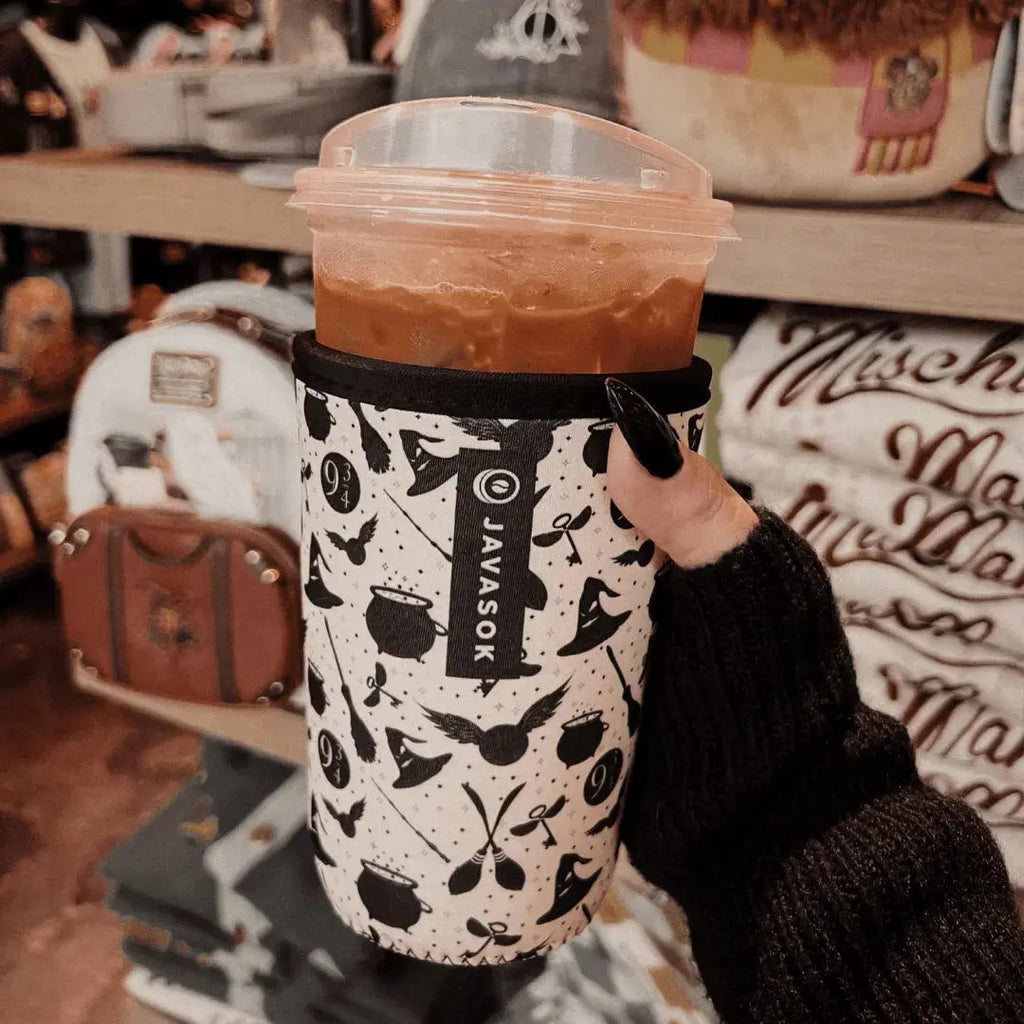 Reusable Cup Sleeve, Wizard's Walk, Lightweight Design, Machine-Washable Care for Iced Coffee, Cold Drinks and Condensation Control image 6