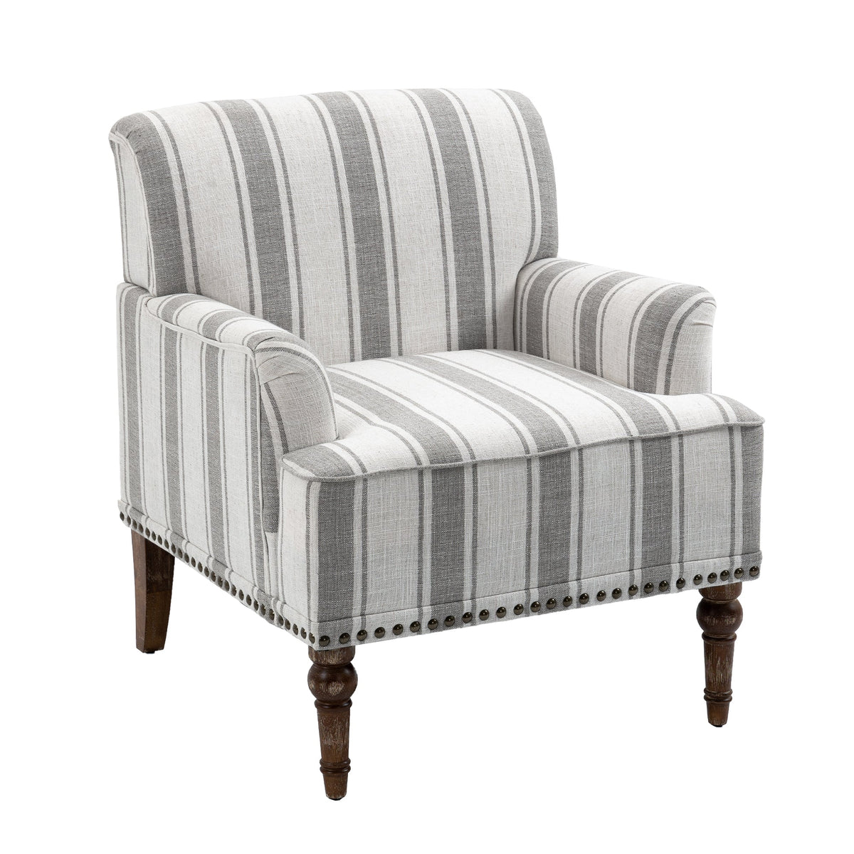 Upholstered Armchair, Pure Linen Upholstery, High-Density Foam for Bedroom Seating, Living Rooms and Home Study Spaces, 13 Color Options image 10