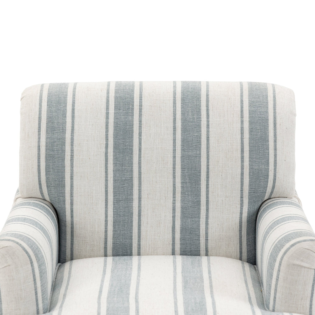 Upholstered Armchair, Pure Linen Upholstery, High-Density Foam for Bedroom Seating, Living Rooms and Home Study Spaces, 13 Color Options image 25