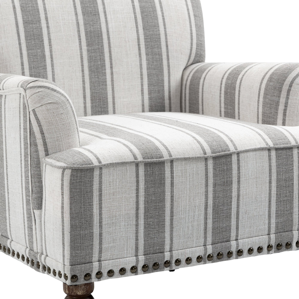 Upholstered Armchair, Pure Linen Upholstery, High-Density Foam for Bedroom Seating, Living Rooms and Home Study Spaces, 13 Color Options image 11