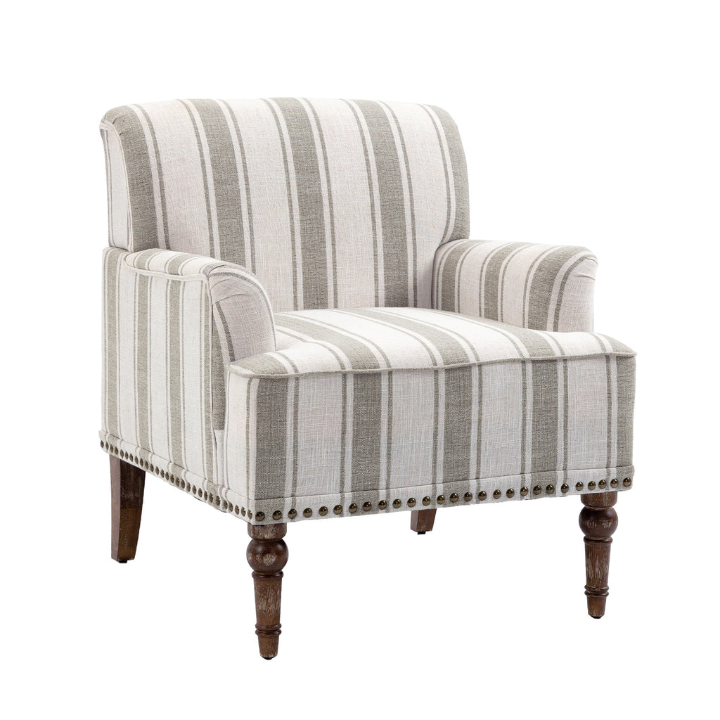 Upholstered Armchair, Pure Linen Upholstery, High-Density Foam for Bedroom Seating, Living Rooms and Home Study Spaces, 13 Color Options image 34