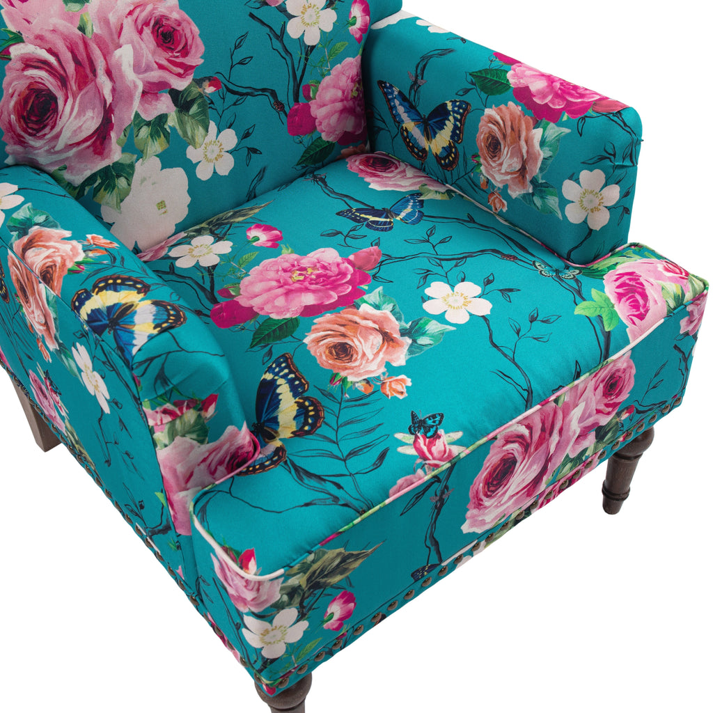 Upholstered Armchair, Pure Linen Upholstery, High-Density Foam for Bedroom Seating, Living Rooms and Home Study Spaces, 13 Color Options image 52