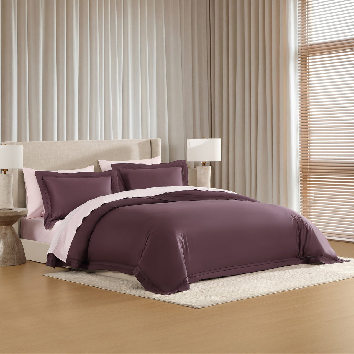 Bed Sheet Set, Yalda, Cooling Comfort, Breathable Construction for Master Bedrooms, Guest Beds and Daily Use, 7 Sizes and 11 Colors image 107