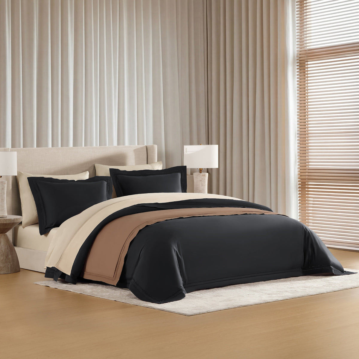 Bed Sheet Set, Yalda, Cooling Comfort, Breathable Construction for Master Bedrooms, Guest Beds and Daily Use, 7 Sizes and 11 Colors image 95