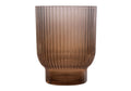 Votive Candle Holder, Smoky Ribbed Ombre Design for Tabletop Candle Arrangements, Decorative Flower Displays and Home Styling image 1