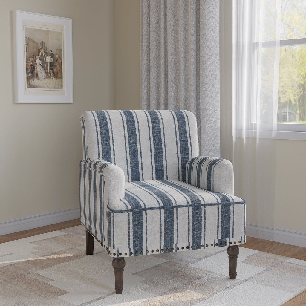 Upholstered Armchair, Pure Linen Upholstery, High-Density Foam for Bedroom Seating, Living Rooms and Home Study Spaces, 13 Color Options image 39