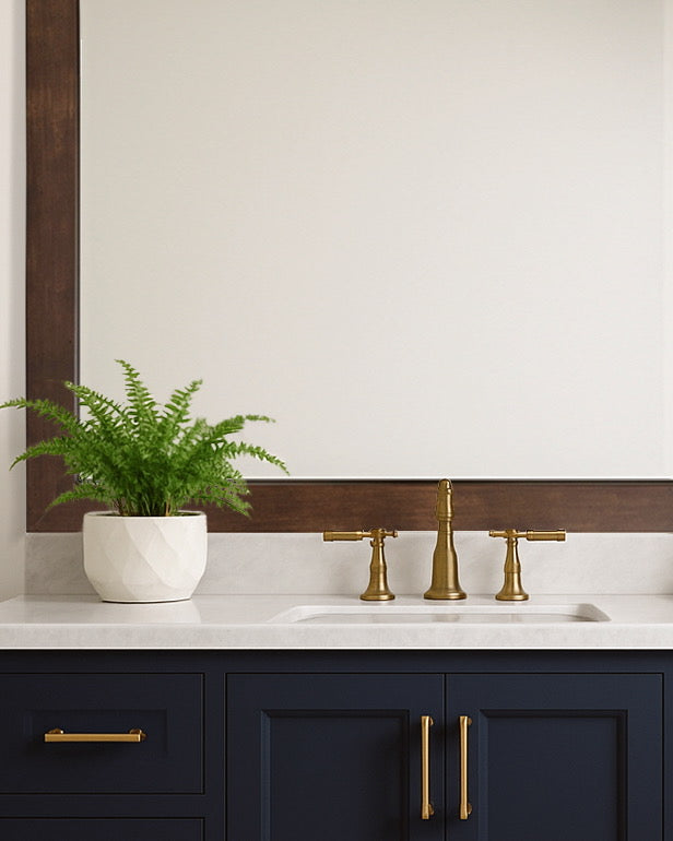 Mirror Frame Kit, Cherokee Mocha Walnut, MDF Construction for Bathroom Vanity Mirrors and Home Mirror Framing, 12 Size Options image 4