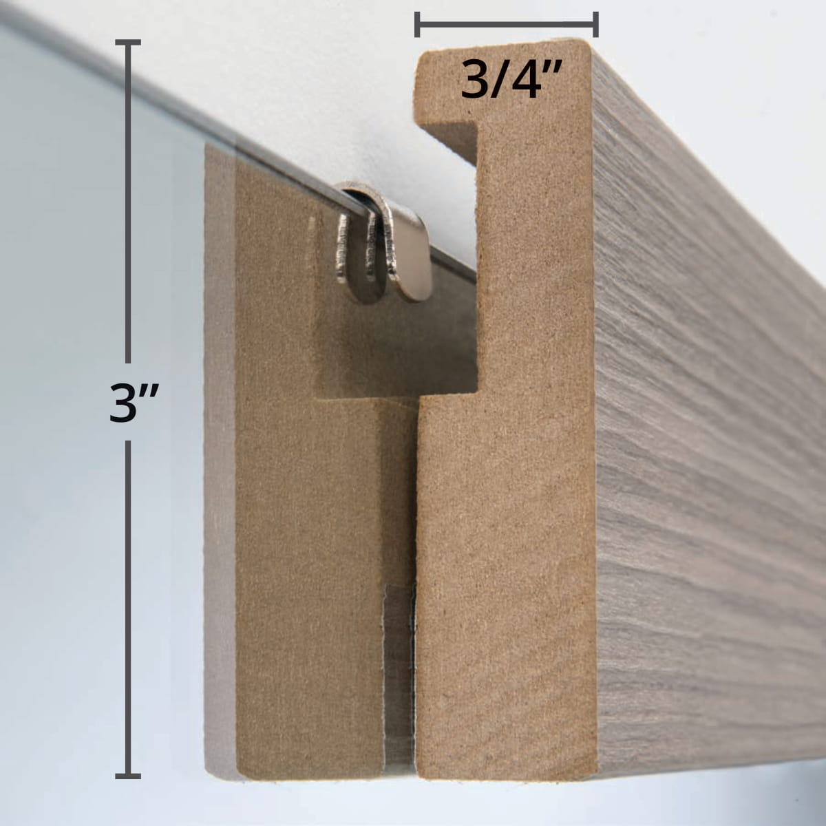Mirror Frame Kit, Cherokee Mocha Walnut, MDF Construction for Bathroom Vanity Mirrors and Home Mirror Framing, 12 Size Options image 7
