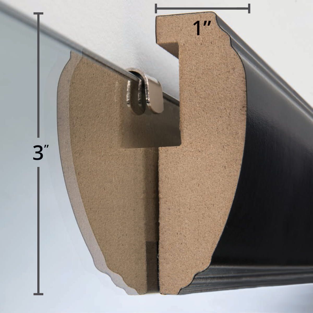 Mirror Frame Kit, Pemaquid Dark Bronze, MDF Construction for Bathroom Vanity Mirrors and Home Mirror Framing, 12 Size Options image 6