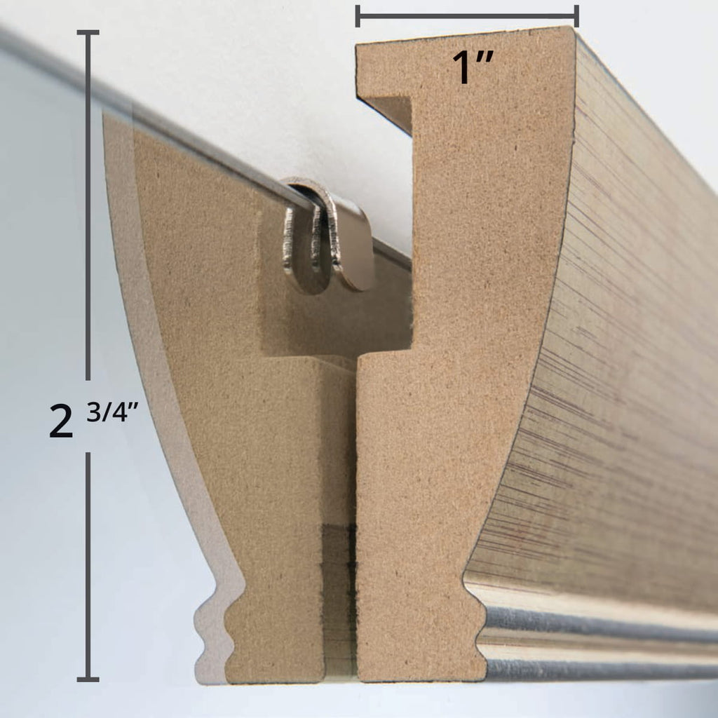 Mirror Frame Kit, Solana Modern Gold, MDF Construction for Existing Wall-Mounted Mirrors and Bathroom Refreshes, 12 Size Options image 8