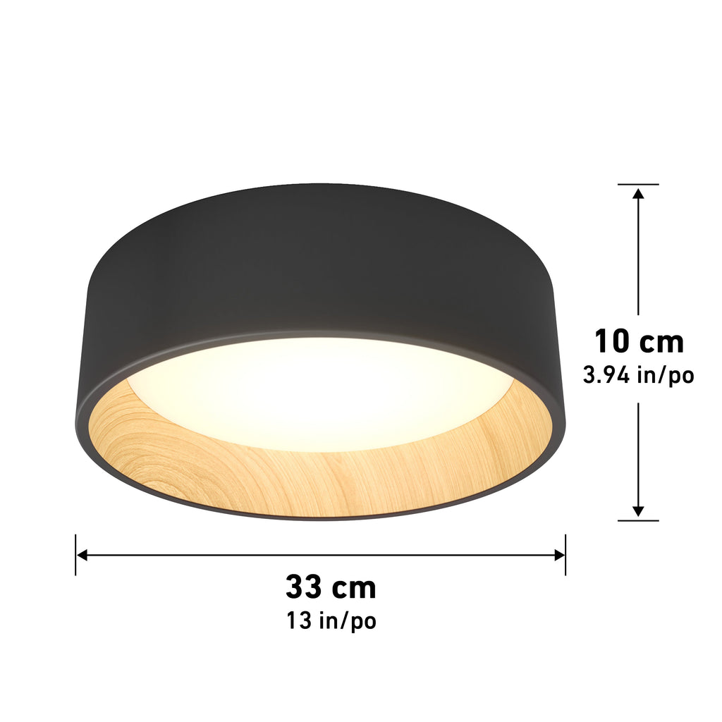 LED Flush Mount Ceiling Light, 13 Inches, 1100 Lumens and 3 Color Temperature Settings for Bedrooms, Hallways and Kitchens image 21