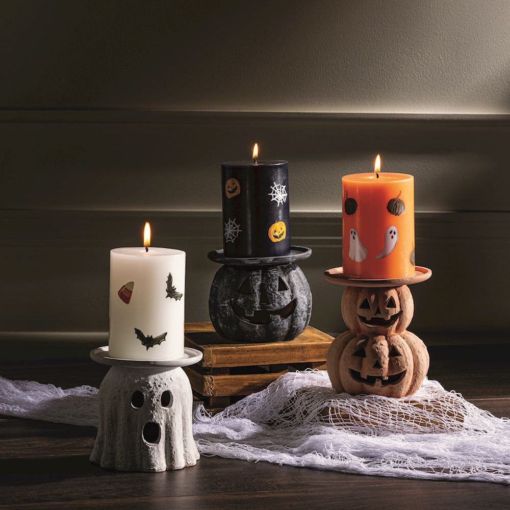Pillar Candle Holder, Halloween for Home Candle Displays and Table Centerpieces, Designed for Tabletop Candle Displays and Home Decorating image 1