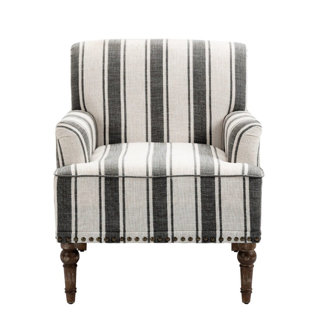 Upholstered Armchair, Pure Linen Upholstery, High-Density Foam for Bedroom Seating, Living Rooms and Home Study Spaces, 13 Color Options image 16